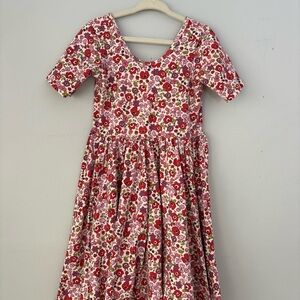 Alice & Ames Girls Floral Scoop-Neck Ballet Dress